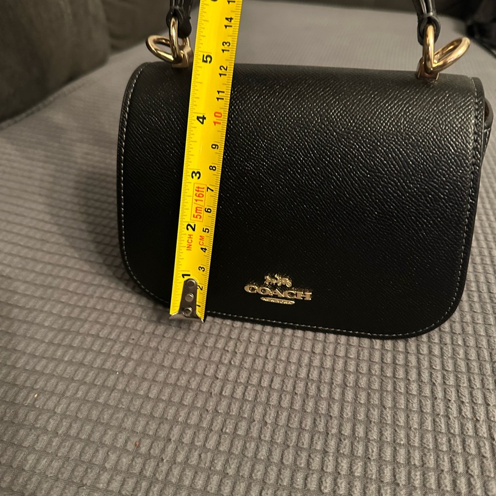 Coach Black Leather Crossbody Bag - Picture 6 of 8